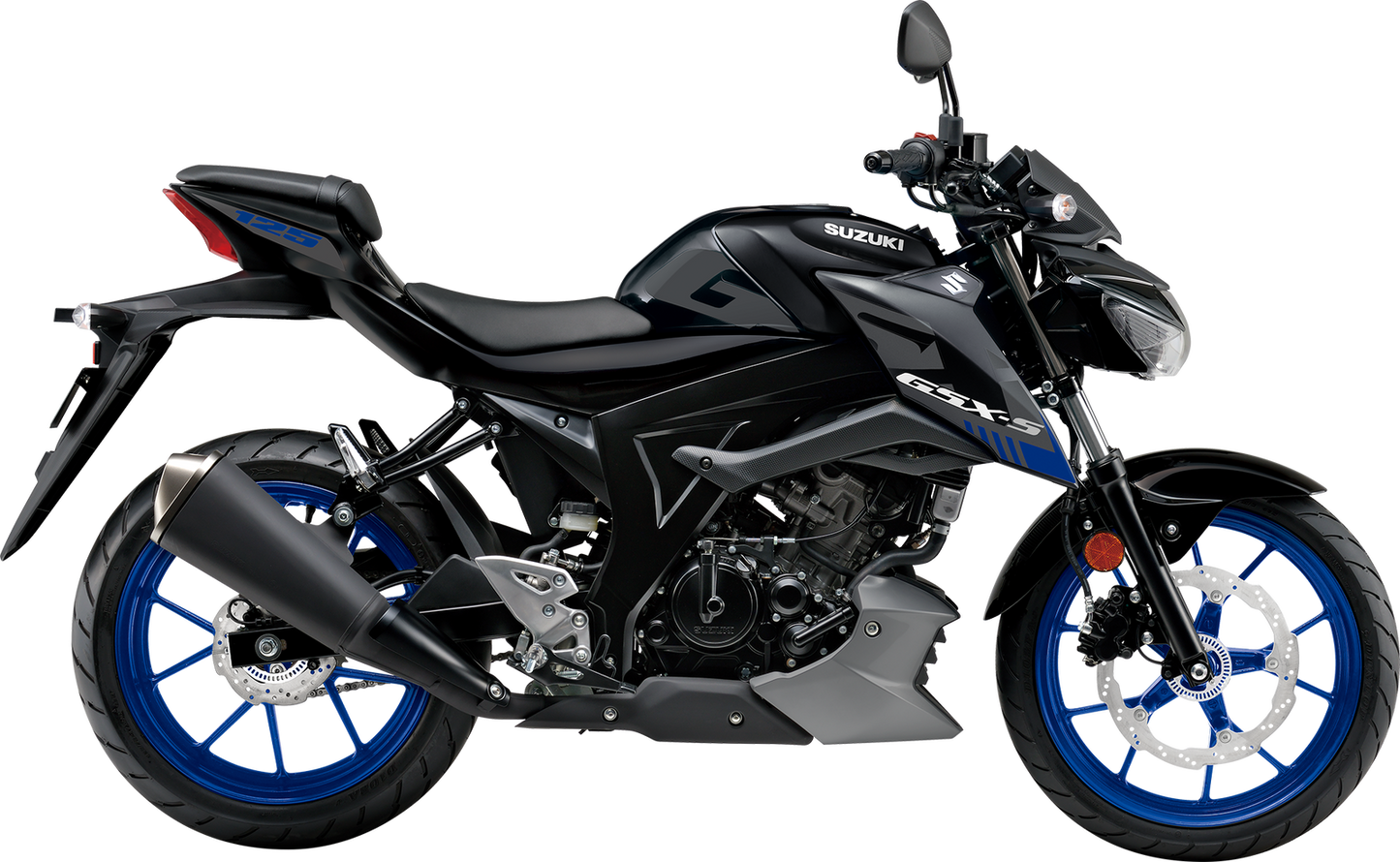 GSX-S125M3 sort fra Suzuki hovedbilde i studio