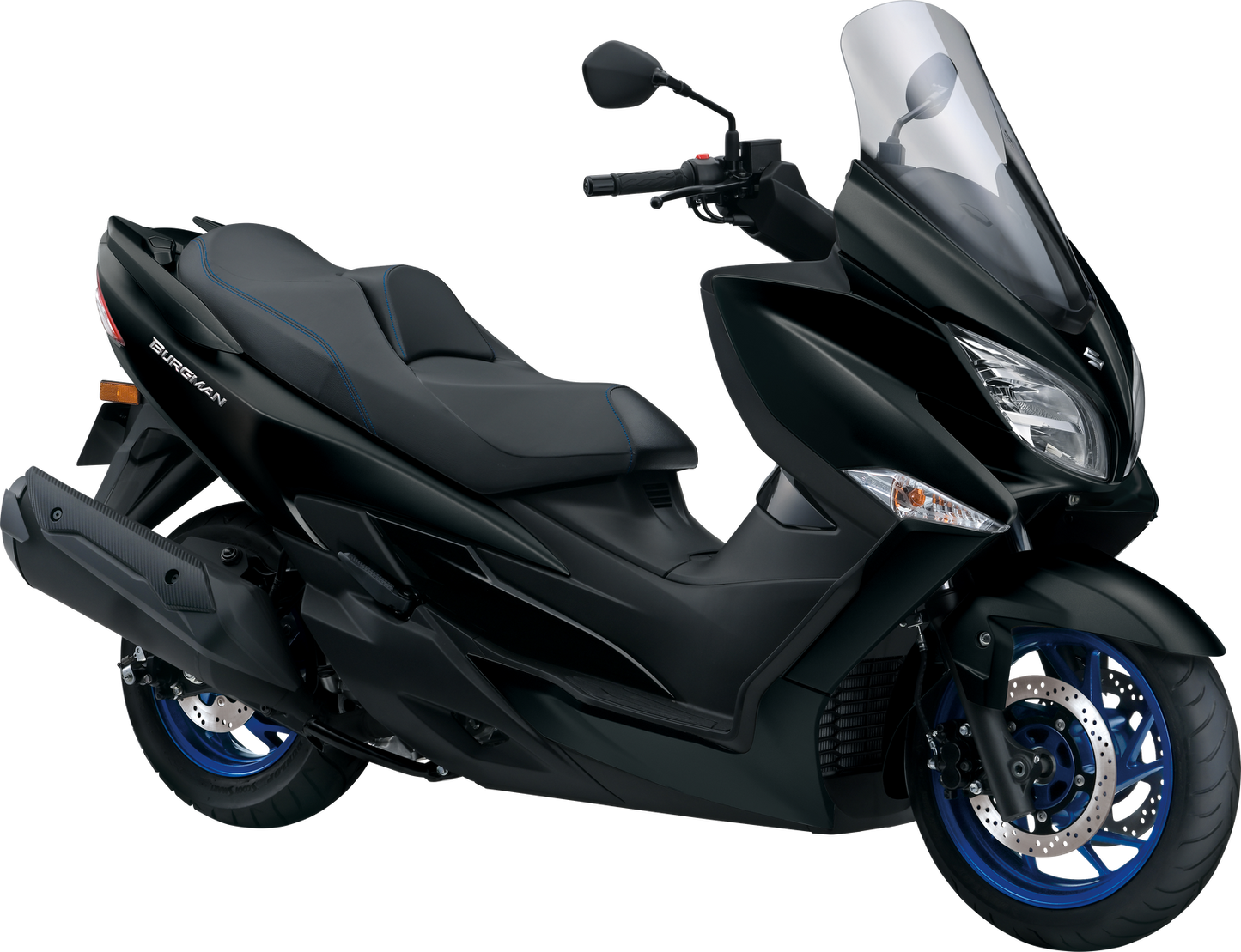 AN400AM2 i farge YKV fra Suzuki sett i diagonal vinkel