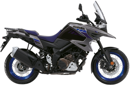 V-strom DL1050RCM2 fra Suzuki vist i grå/blå i studio