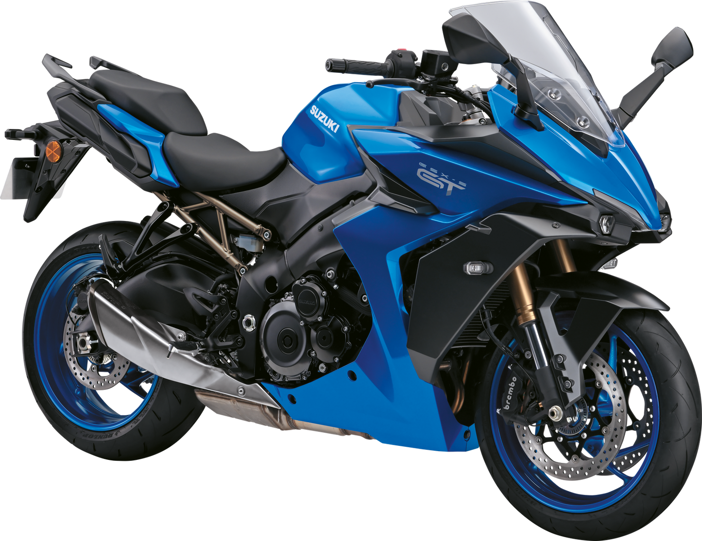 GSX-S1000GTM2 i farge YSF sett i diagonal vinkel