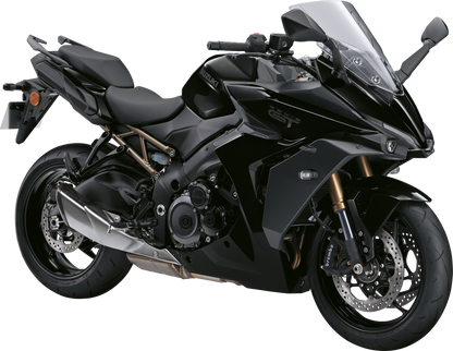 GSX-S1000GT i farge YVB vist i diagonal vinkel