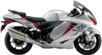 Studiobilde av Suzuki Hayabusa GSX1300RR sølv hovedbilde