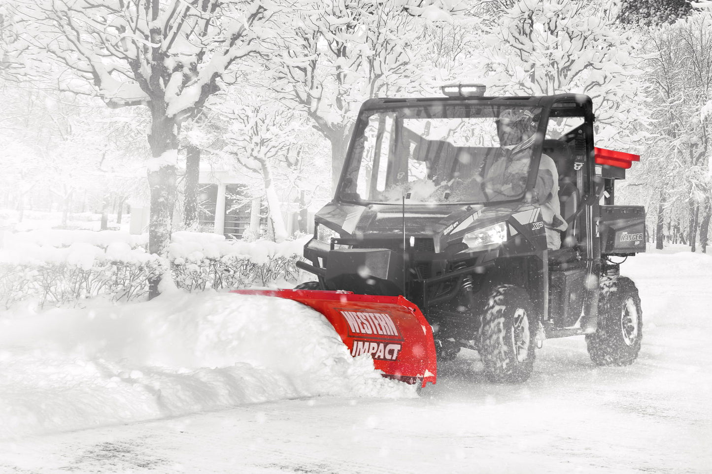 Impact rettbladet snøskjær kit for UTV 6" rydder bort snøen