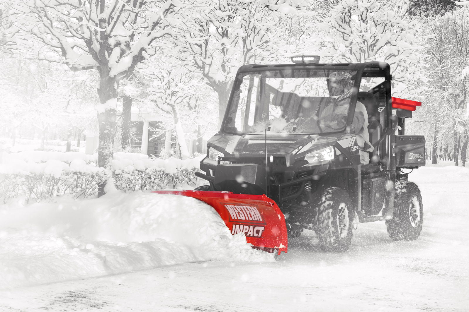 Impact rettbladet snøskjær kit for UTV 6" rydder bort snøen