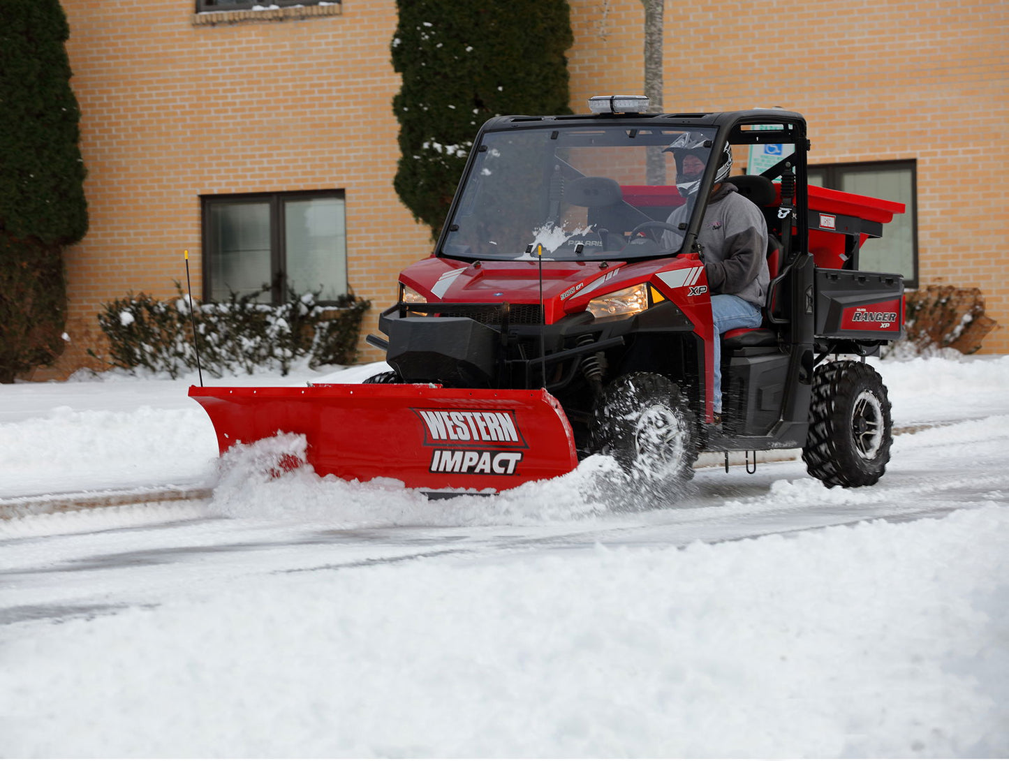 Impact rettbladet snøskjær kit for UTV 6" rydder bort snøen