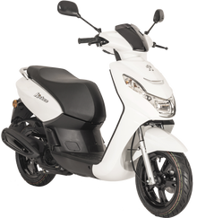 Hvit Kisbee fra Peugeot hovedbilde i studio