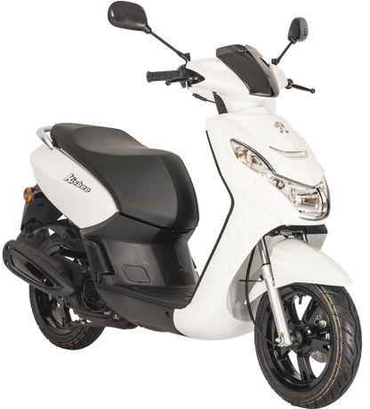 Hvit Kisbee fra Peugeot hovedbilde i studio