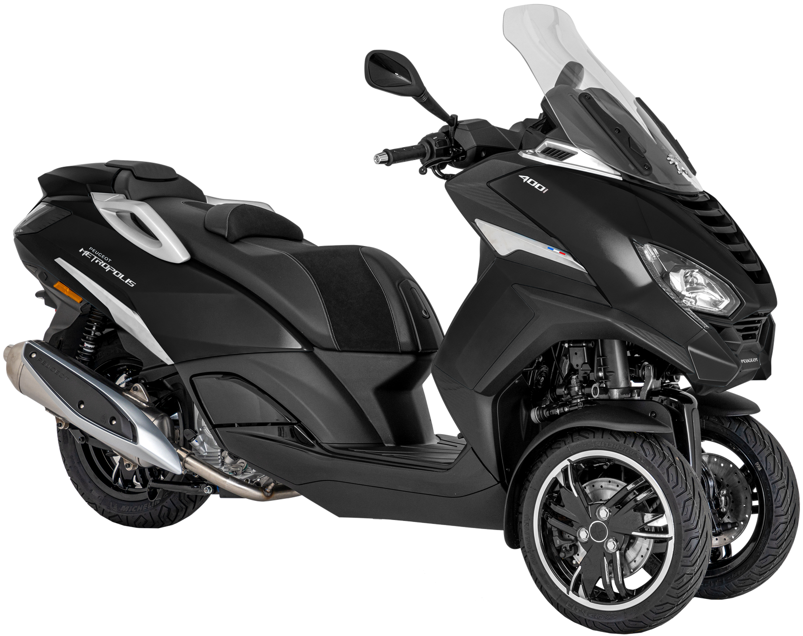 Sort Metropolis fra Peugeot hovedbilde i studio