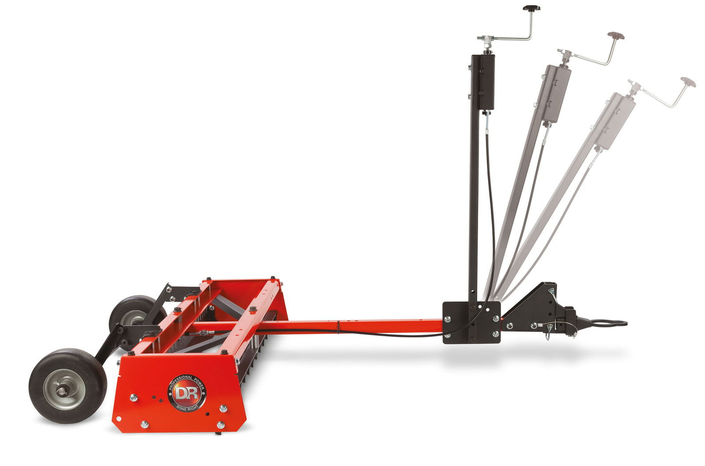 Veihøvel fra DR Power m skisse av sveivvinkler