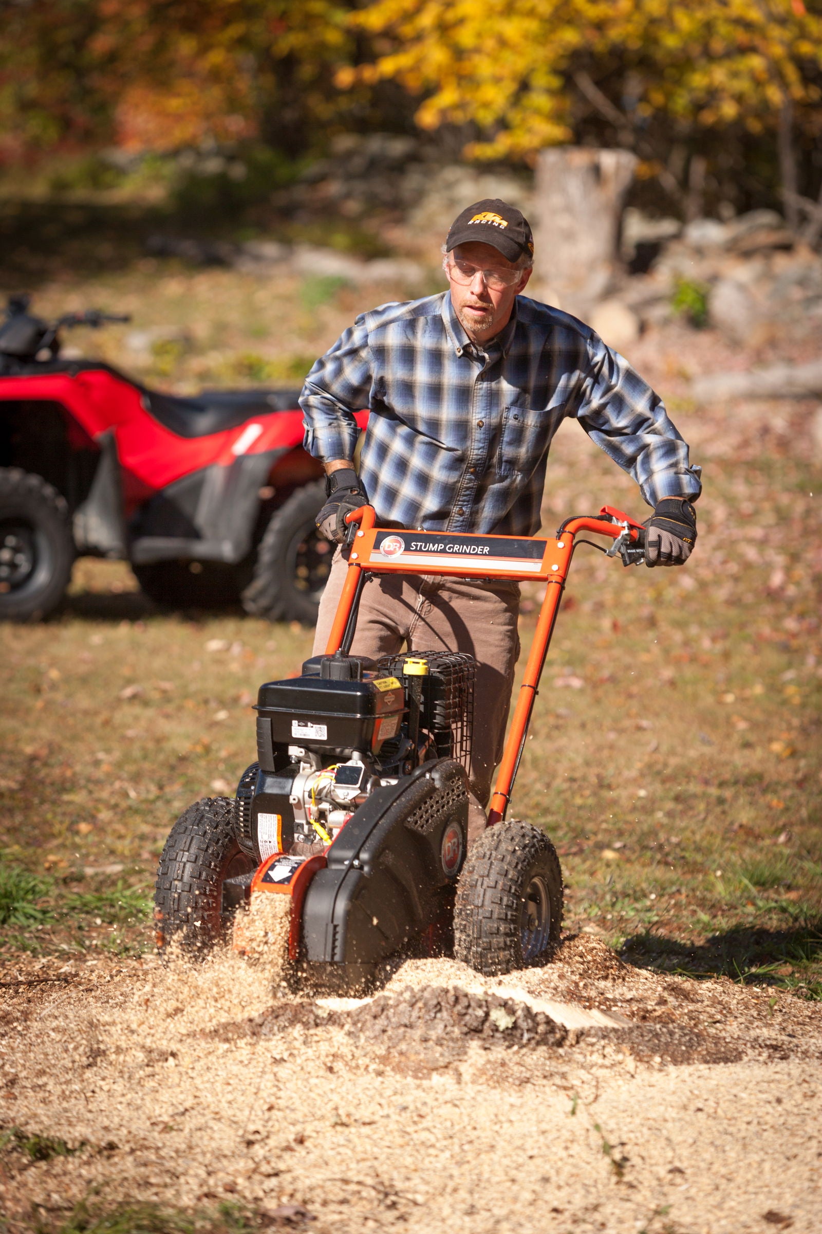 Moro med Stubbfres Pro 14,5 når den moser stubber til flis